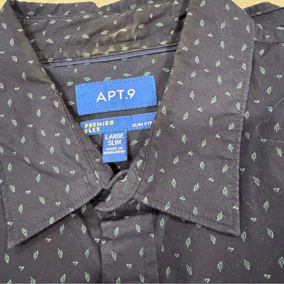 Men’s blue and white button down SLIM FIT shirts with patterns - Picture 11 of 11